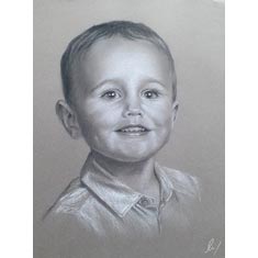 portrait aux pastels sur commande