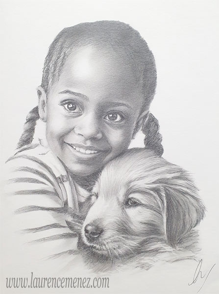 Retour aux portraits portrait au fusain sur commande
