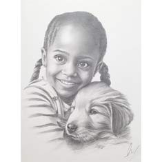 Cliquez pour agrandir portrait au fusain sur commande