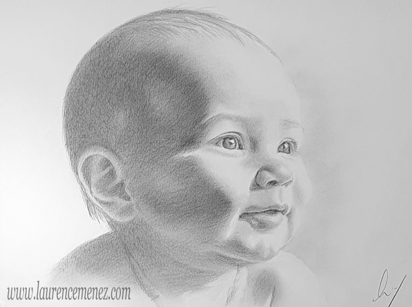 Retour aux portraits portrait au fusain sur commande