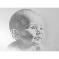 Cliquez pour agrandir portrait au fusain sur commande