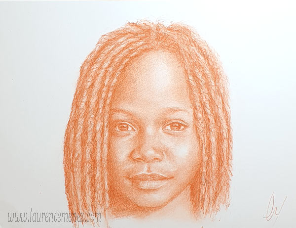 Retour aux portraits portrait à la sanguine sur commande