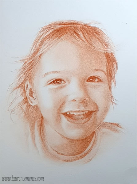 Retour aux portraits portrait à la sanguine sur commande