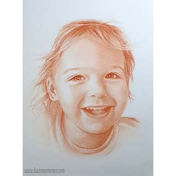 Retour aux portraits portrait à la sanguine sur commande